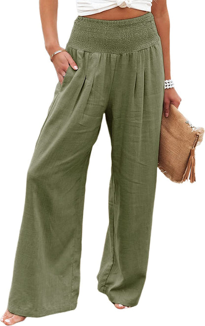 Milda - High-Waist Palazzo Trousers