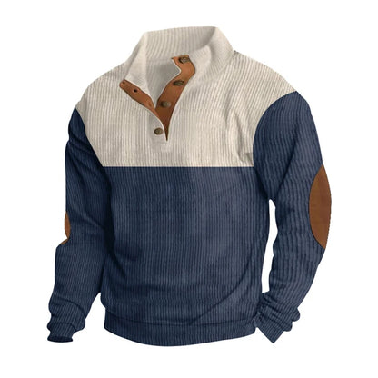 Lachlan | Men's Ribbed Button Up Sweater