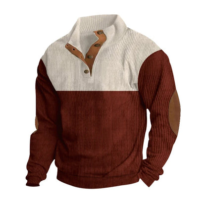 Lachlan | Men's Ribbed Button Up Sweater
