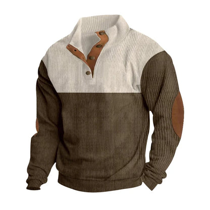 Lachlan | Men's Ribbed Button Up Sweater