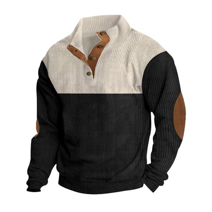 Lachlan | Men's Ribbed Button Up Sweater