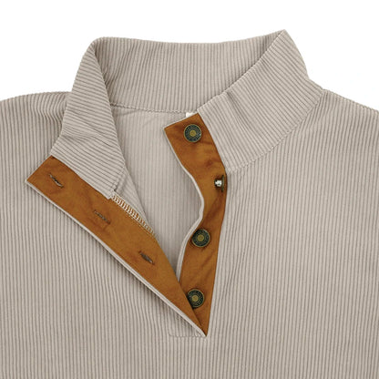 Lachlan | Men's Ribbed Button Up Sweater