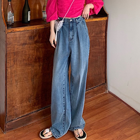 Julissa - Washed Raw Denim Jeans