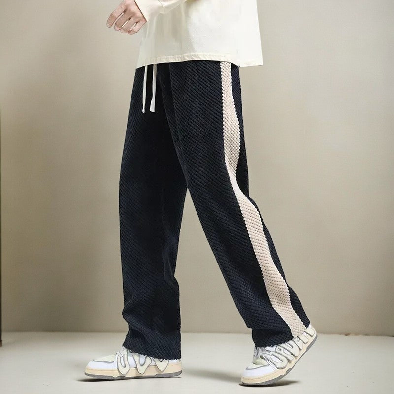 Santorini Waffle Knit Cotton Trousers