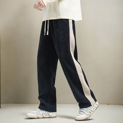 Santorini Waffle Knit Cotton Trousers